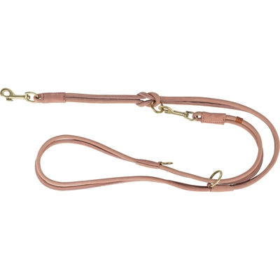 Trixie Hundeleine Rein Einstellbar Rund Genähtes Leder Rosa